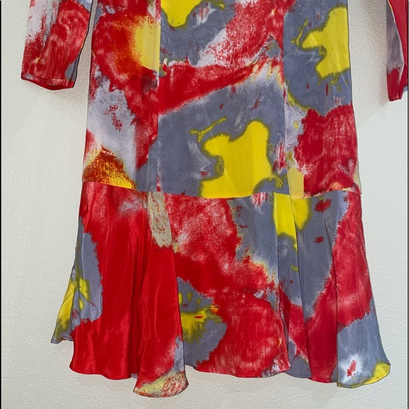 Whistles 100% silk flowery dress - Picture 3 of 13